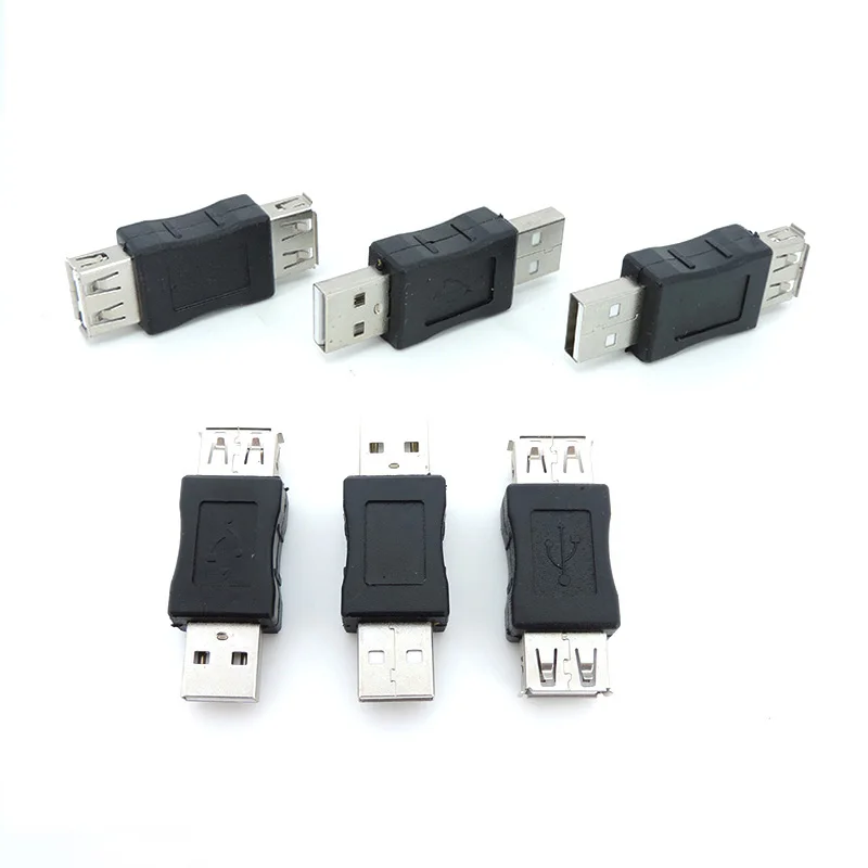 Adaptador acoplador USB 2,0 tipo A macho hembra, conector de enchufe para PC, portátil, convertidor de Cable extensor Diy q1 - imagen 2