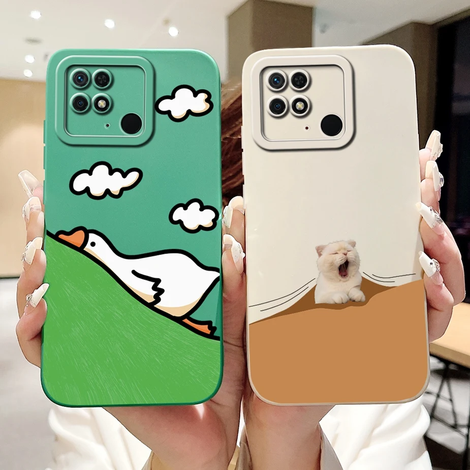 Funda de dibujos animados para Xiaomi Redmi 10C, carcasa protectora completa para cámara, suave, 6,71 pulgadas - imagen 5