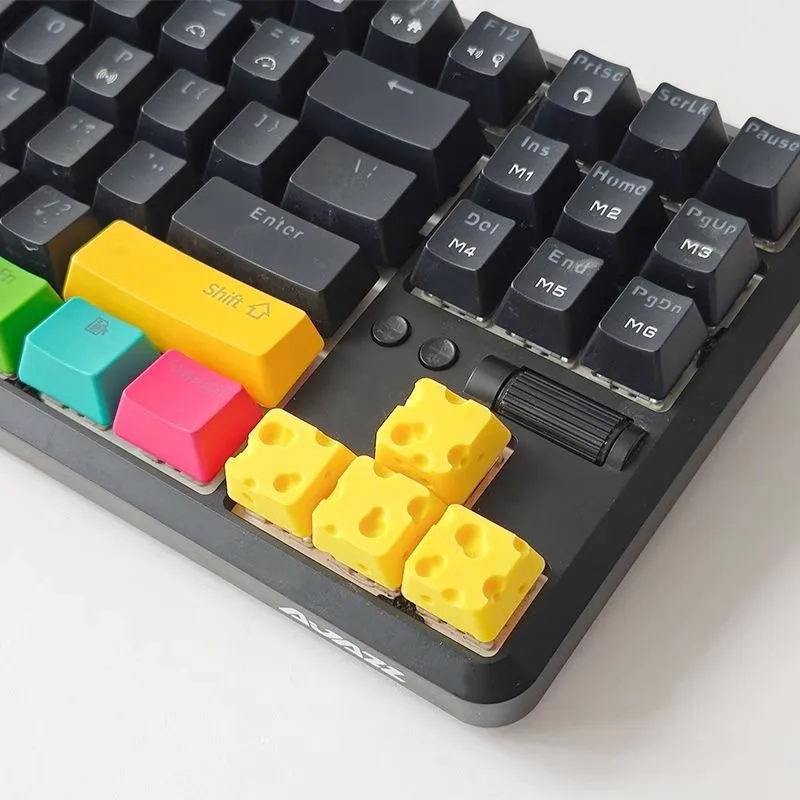 Teclas con temática de queso, teclado mecánico original con personalidad, eje transversal, personalización General, tapa de tecla con impresión 3D para regalo - imagen 2