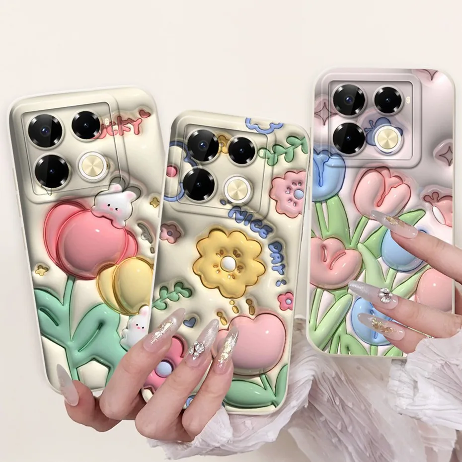 Diseño genial para Infinix Note 40 Pro + 40X 5G funda protectora de teléfono para Infinix Note 40 Pro Plus fundas de gelatina de silicona suave - imagen 5