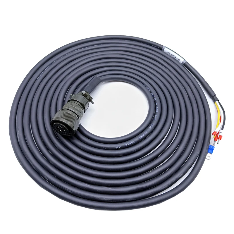 Cable de alimentación de alta potencia para servomotor J3 J4 MR-PWCNS4-5M MR-PWCNS4 MR-PWCNS5 22-22S 18-10S enchufe de aviación