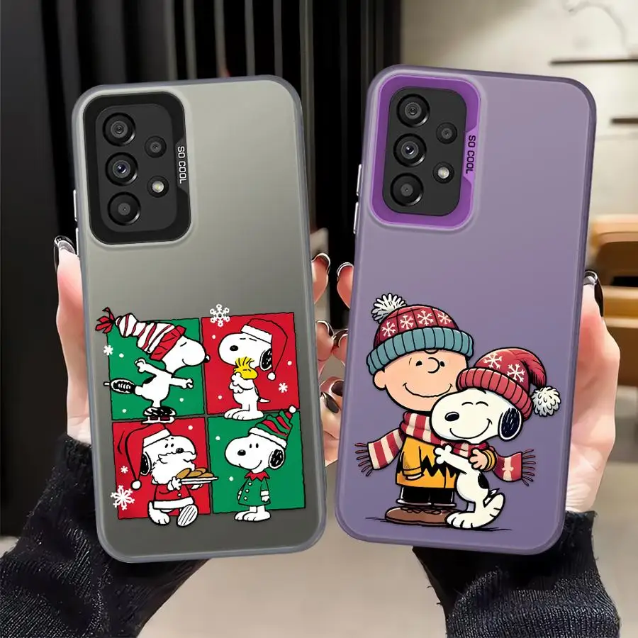 Funda trasera para teléfono Samsung Galaxy A13 A14 A21s A23 A24 A25 A26 A31 A36 A35 A11 A12 A32 A34 A17 A20s A15 A16 Navidad