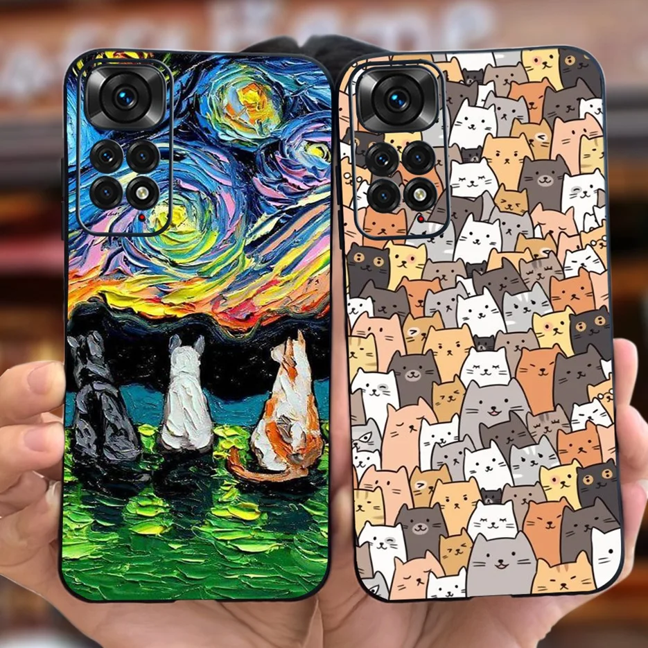 Para Xiaomi Redmi Note 11 funda Redmi Note 11S 4G elegante caramelo pintado cubierta suave TPU funda de teléfono para Redmi Note 11 Pro Plus Shell - imagen 3