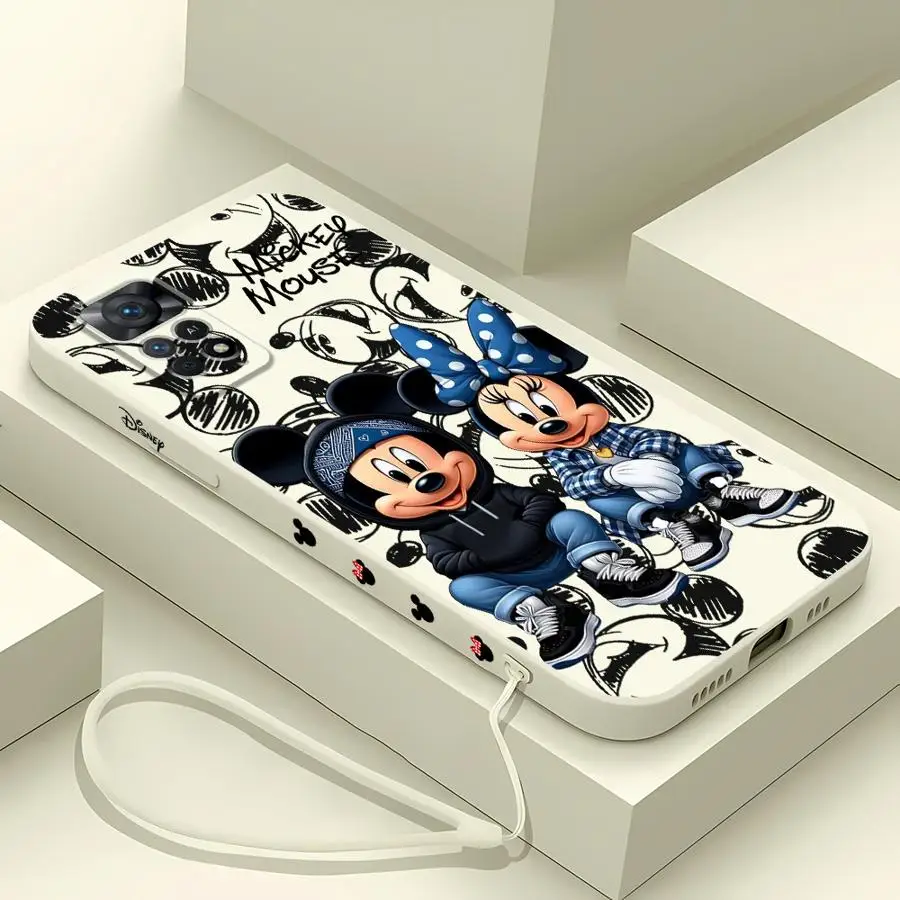 Funda de teléfono genial de Mickey Minnie Mouse de Disney para Xiaomi Redmi Note 10 13 12 Pro Plus 9S 11 Pro 5G 10T 9T 8 9 10 Pro 12S 11S - imagen 4