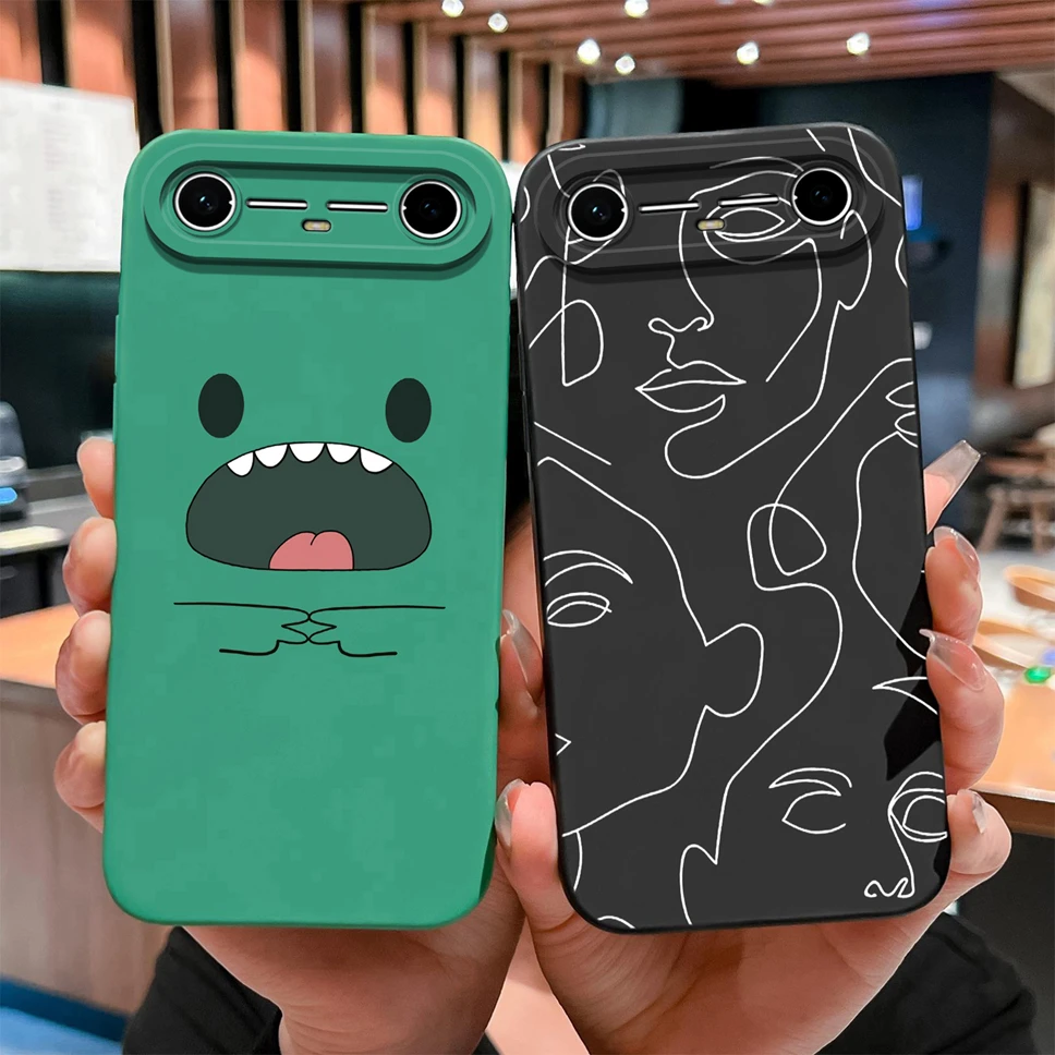 Para Tecno Spark Slim/Tecno Pova Funda de teléfono delgada encantador astronauta dibujos animados suave silicona líquida protección completa Funda a prueba de golpes - imagen 4
