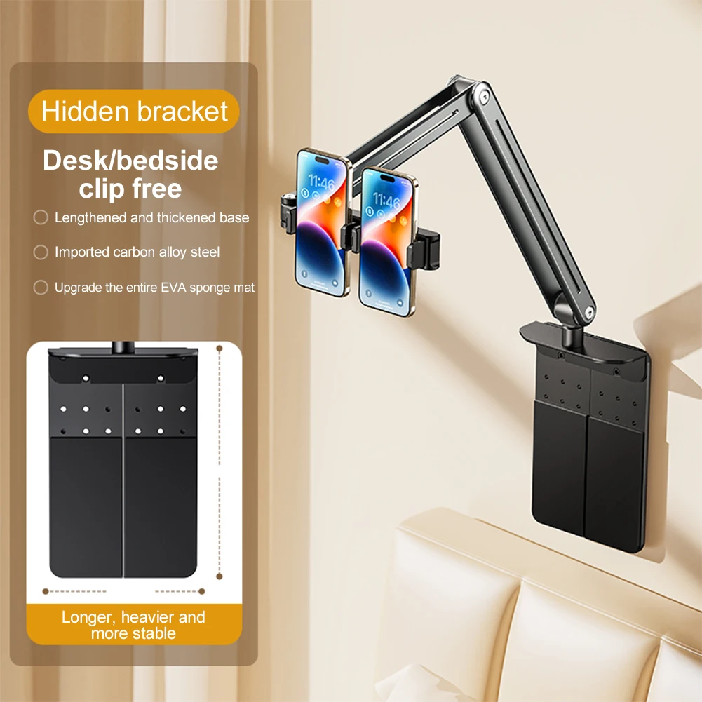 Soporte para tableta para cama para dispositivo de 4,7 ''-12,9'', soporte ajustable para tableta para cama para Ipad, IPhone/n-switch/Samsung Galaxy Tab - imagen 2