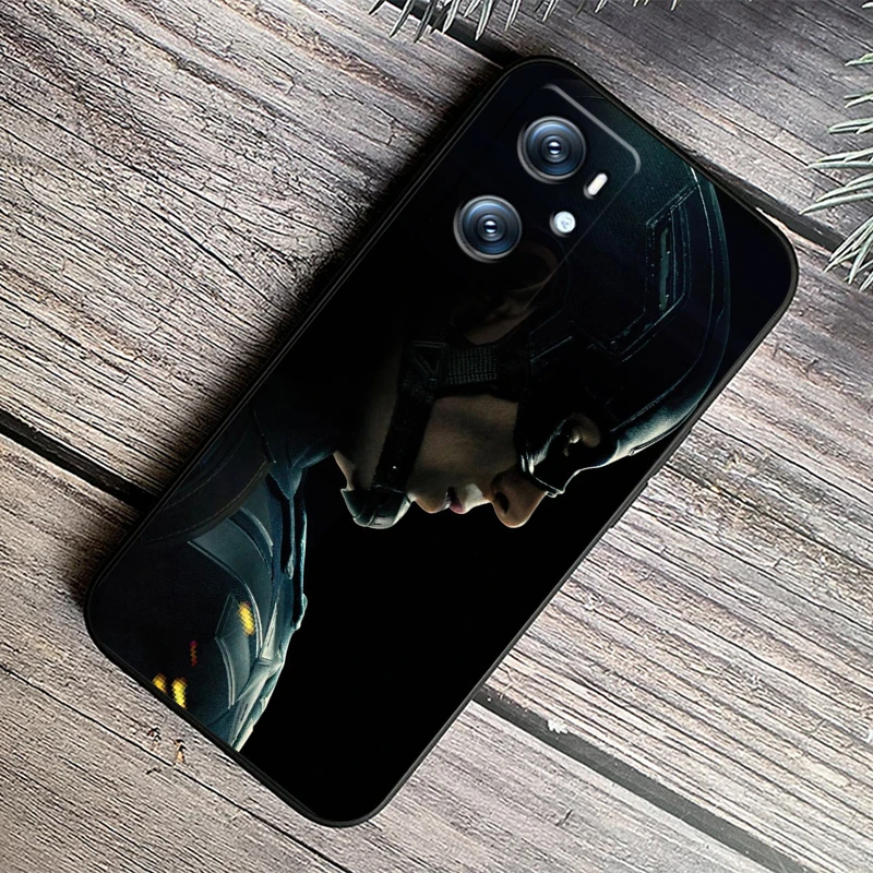 Ghost Rider Capitán América para OPPO Find X5 X3 X6 A54S A5 A94 A16 A53S A57 A74 A72 A98 A78 A96 A9 5G, funda suave negra para teléfono - imagen 4