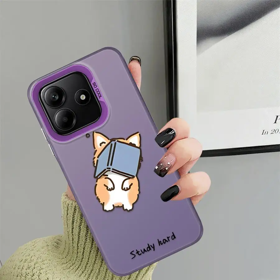 Funda trasera de teléfono con diseño de perro y gatito durmiente para Xiaomi Redmi Note 14 Pro Plus 12s 11s 10Lite 10s 9s 13 12 11 - imagen 2