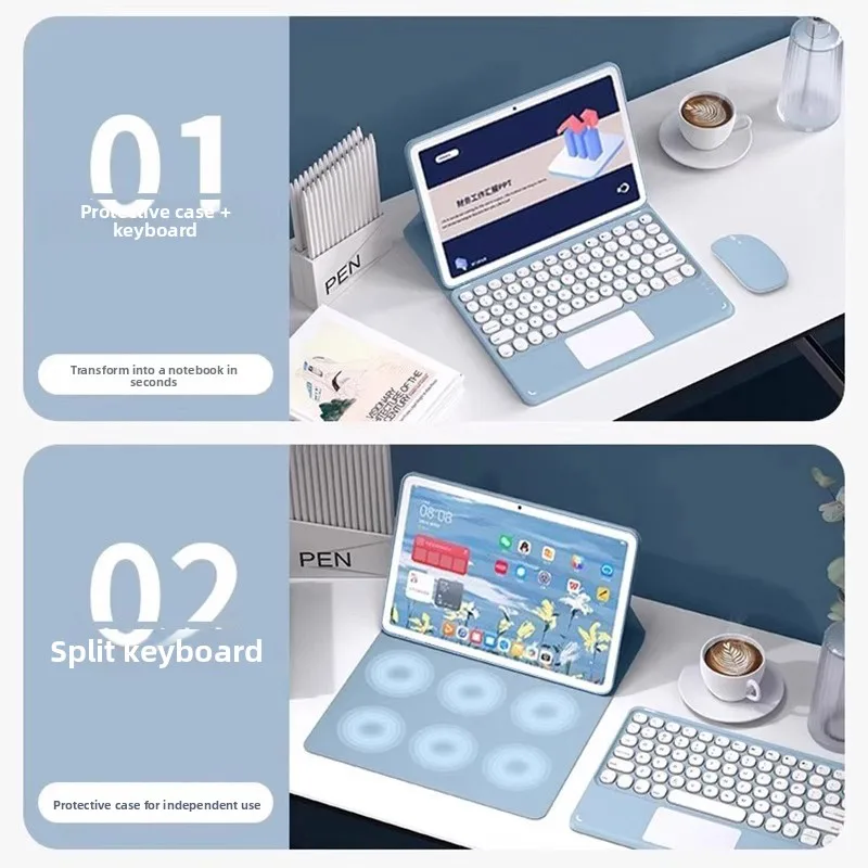 Para Huawei Matepad 11.5S 2025 11,5 funda desmontable inalámbrica Bluetooth tabletas teclado soporte Folio cubierta para Huawei Matepad 11,5 - imagen 2