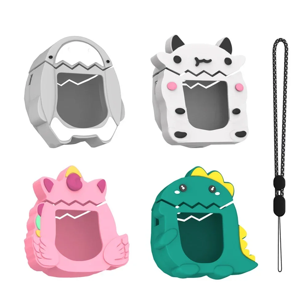 Funda de silicona para máquina Virtual Tamagotchi Pix con cordón, cubiertas suaves anticaídas impermeables para accesorios Tamagotchi Pix