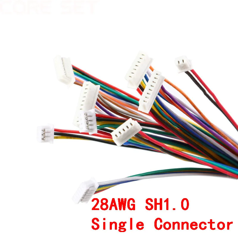 10 Uds 1,0 1,25 1,5 2,0 2,54 SH1.0MM/ZH1.5MM/XH2.54MM/PH2.0MM/1,25 MM conector macho con cable 2 pines/3/4/5/6/7/8/9/10 pines - imagen 4