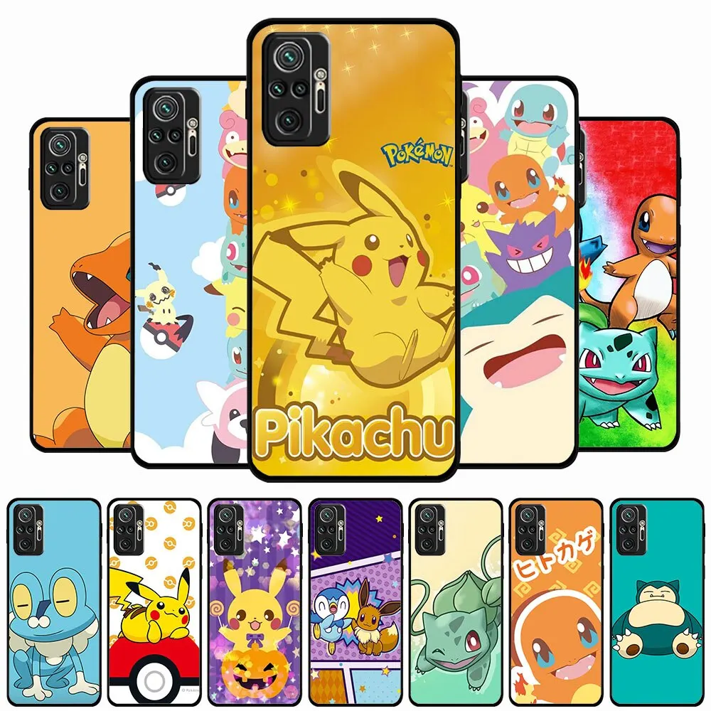 Funda blanda para Xiaomi Mi A2, A3, 10S, 10T, 11T, 12, A2, 9T, 11i, 11, 12, 10 Lite Pro, AL-18, Pokémon