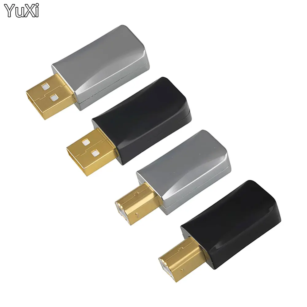 YuXi-Cable de datos USB 2,0, conector A, B, cola, carcasa Metal