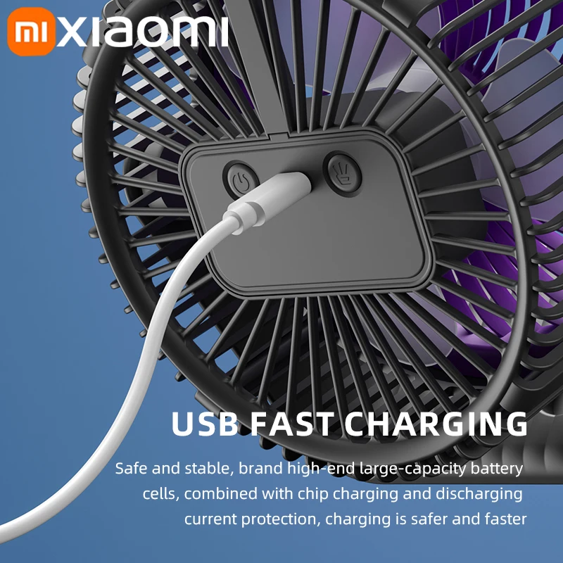 Xiaomi-ventilador eléctrico multifuncional, circulador inalámbrico, portátil, silencioso, para el hogar, ventilador de techo de pared de escritorio, Enfriador de aire para coche - imagen 5