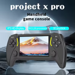 La nueva consola de juegos portátil Project X PRO con pantalla HD IPS de 4,3 pulgadas compatible con PSP Ps1 arcade salida HD joysticks duales