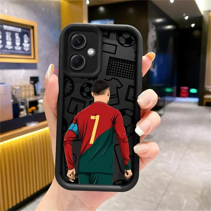 Funda de teléfono con número de fútbol de dibujos animados para Xiaomi Redmi 12 13C 5G 14C A1 A2 Plus A3 A3X A4 Poco X3 NFC C50 C51 C61 Funda - imagen 4