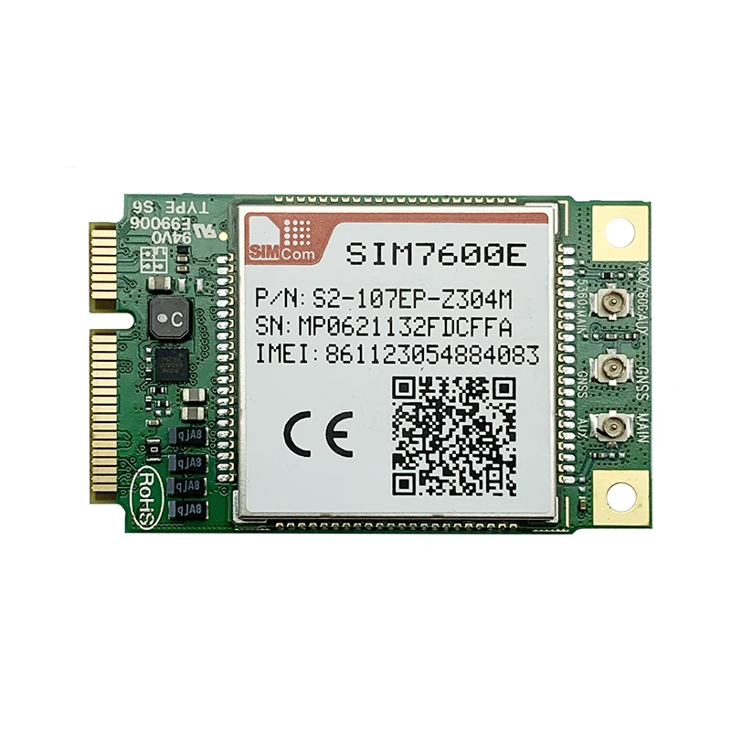 SIMCOM SIM7600A SIM7600SA SIM7600E SIM7600G SIM7600NA LTE Cat1 Mini módulo Pcie con receptor GNSS WCDMA GSM módem 10Mbps DL - imagen 3