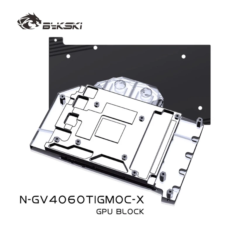 Bloque GPU Bykski para GIGABYTE RTX 4060TI GAMING OC 16G/8G tarjeta de vídeo refrigeración por agua/puertas de agua densas N-GV4060TIGMOC-X