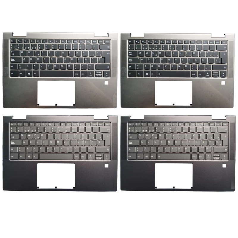 Teclado español para Lenovo Yoga C740-14 SP, diseño con reposamanos, funda superior, nuevo