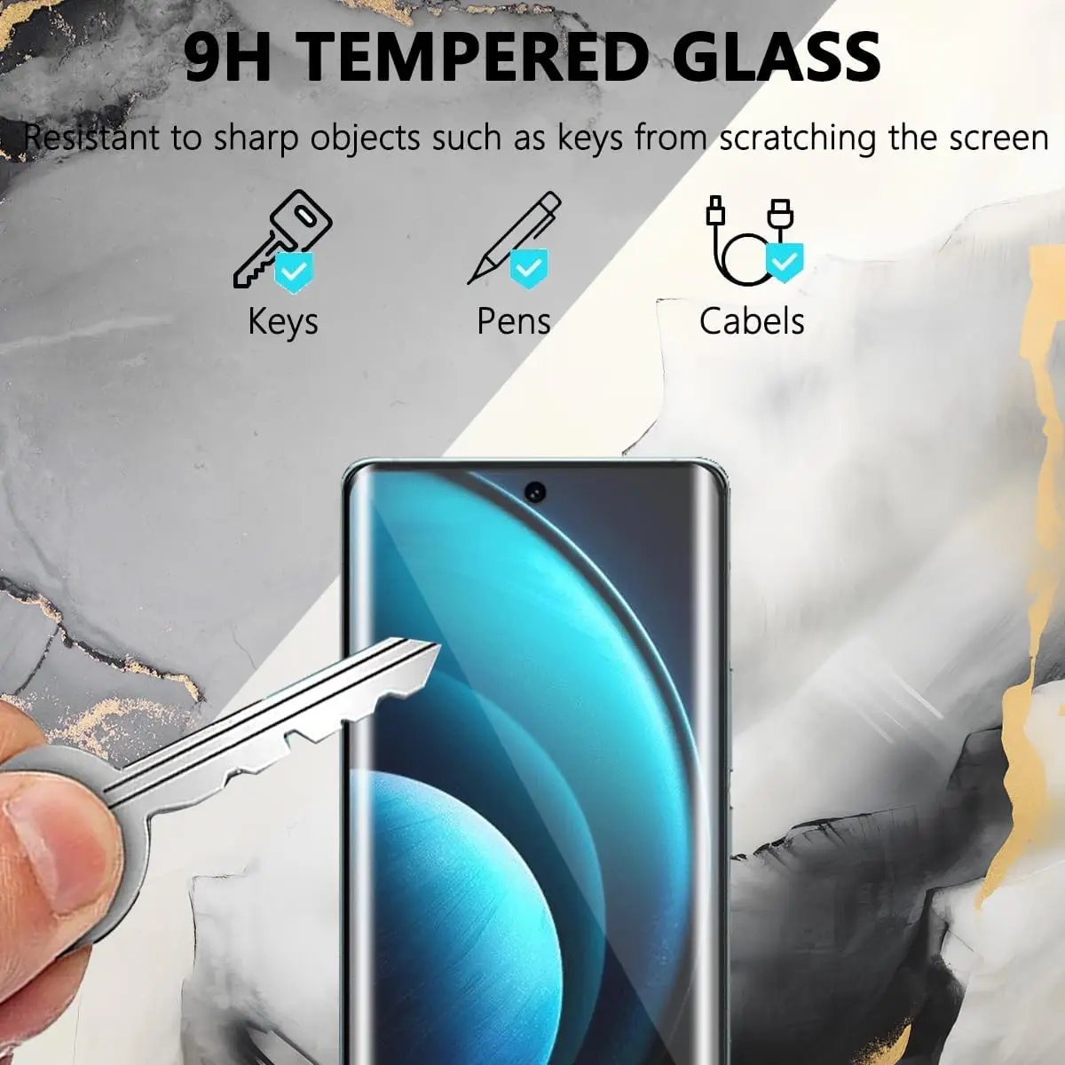 Protector de pantalla de vidrio templado curvado 3D 9H para VIVO X100 Ultra X100S X200 Pro Mini Protector de lente de cámara suave - imagen 4