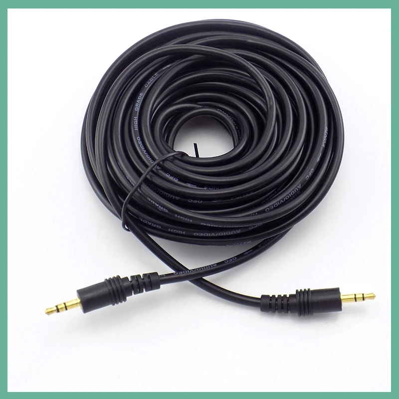 1,5/3/5/10/15/20M 3,5mm Cable de extensión de Audio estéreo macho a hembra para auriculares TV ordenador portátil MP3/MP4 auricular B6 - imagen 5