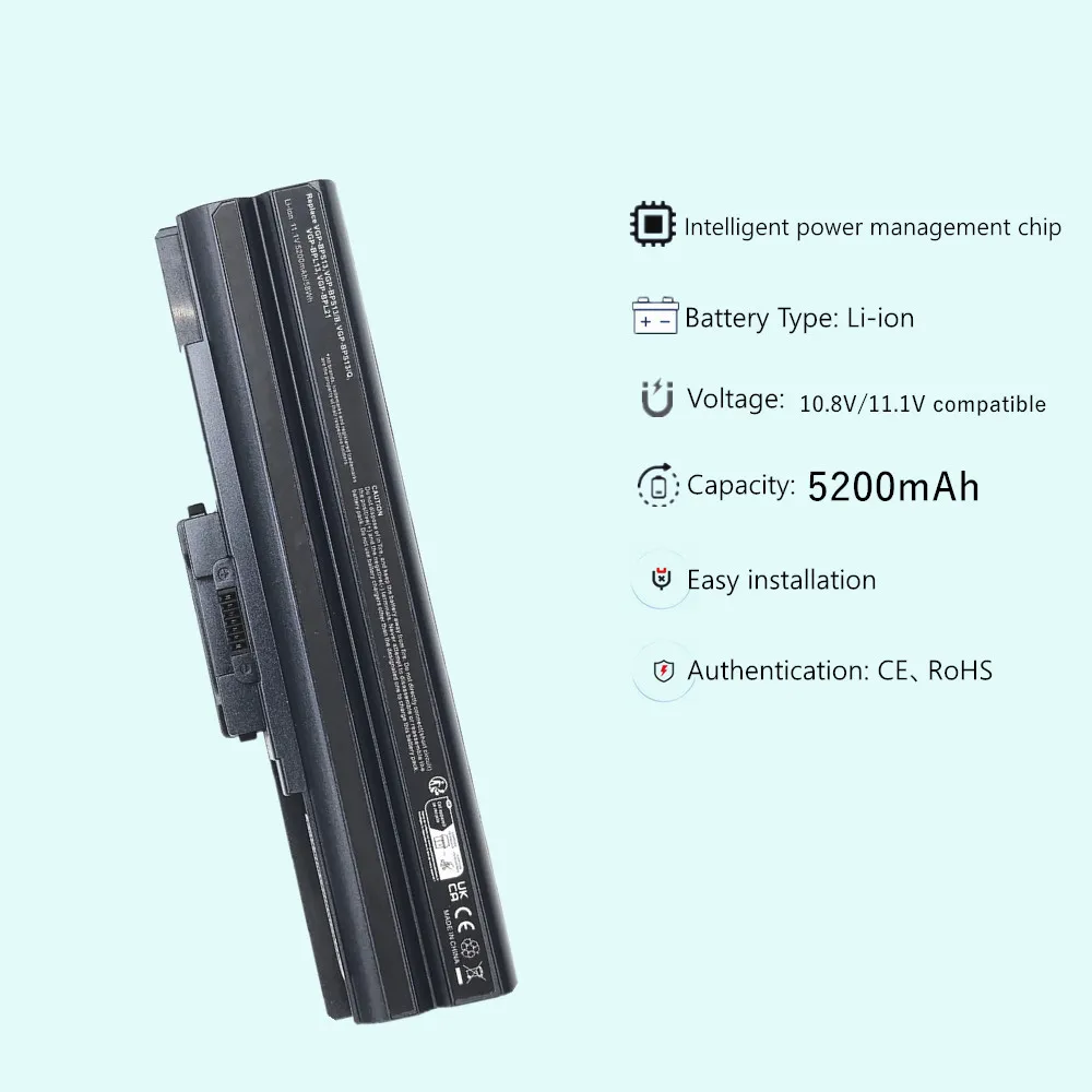 Batería del ordenador portátil para sony VGP BPS21A BPS21B BPL21 VGN-CS27 SVE11 VGP-BPS13 A/B VGP-BPS13B VGP-BPS21B VGP-BPS21A - imagen 3