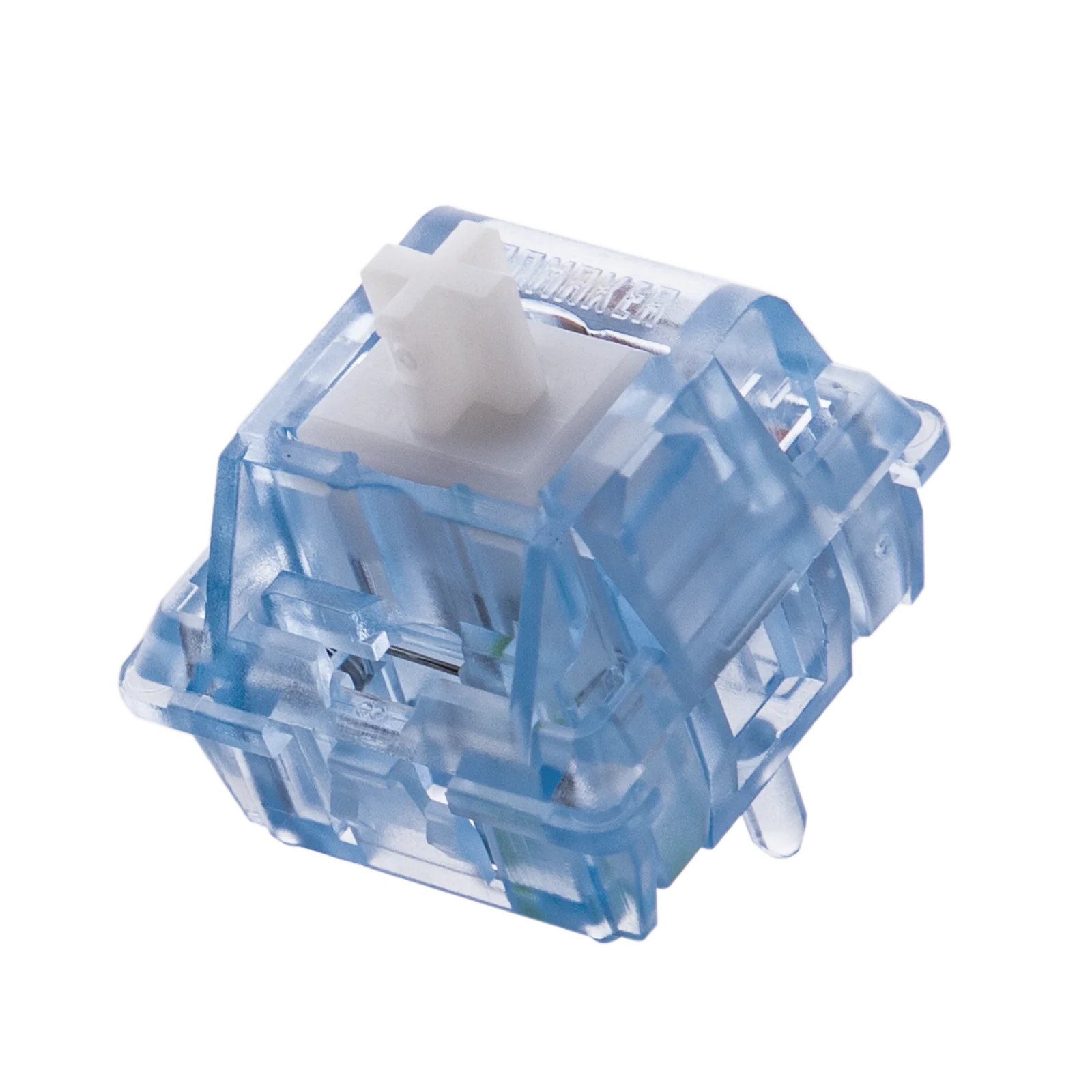 100 piezas EPOMAKER Aqua Switch Set Clicky 5 pines interruptores lubricados de fábrica con vástago UPE Compatible con teclas de estructura MX