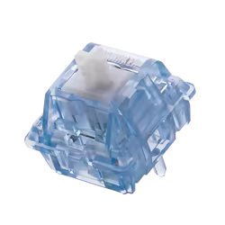 100 piezas EPOMAKER Aqua Switch Set Clicky 5 pines interruptores lubricados de fábrica con vástago UPE Compatible con teclas de estructura MX