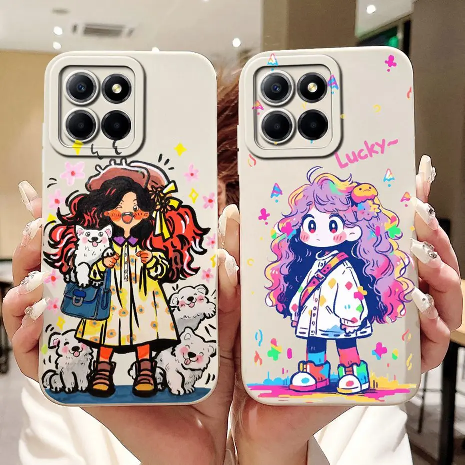 Lindo nuevo diseño para Honor X8b LLY-LX1 LLY-LX2 LLY-LX3 funda protectora de lente para HonorX8b X 8B 5G fundas de teléfono de silicona suave - imagen 2