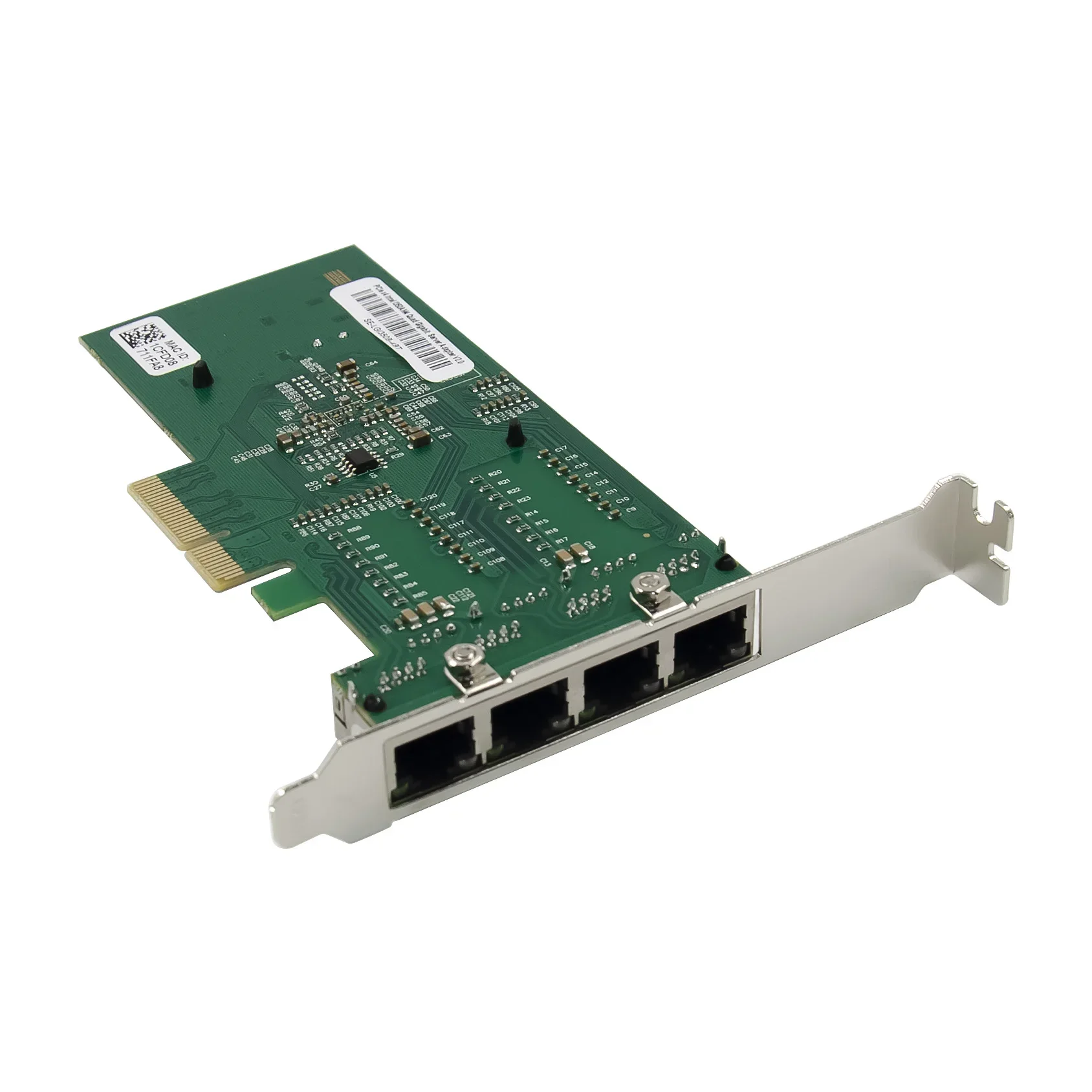 PCI-E X4 a Gigabit Ethernet tarjeta de red de puerto RJ45 1000M PCIe 4 puertos tarjeta de red RJ45 PCIE 4X I350AM4 chipset - imagen 4