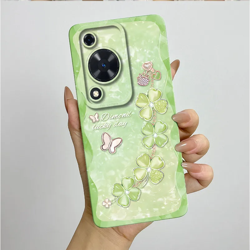 Funda de teléfono para Huawei Nova Y72, funda Floral de mariposa a la moda para Huawei Nova Y72 NovaY72, carcasa de silicona suave a prueba de golpes - imagen 2