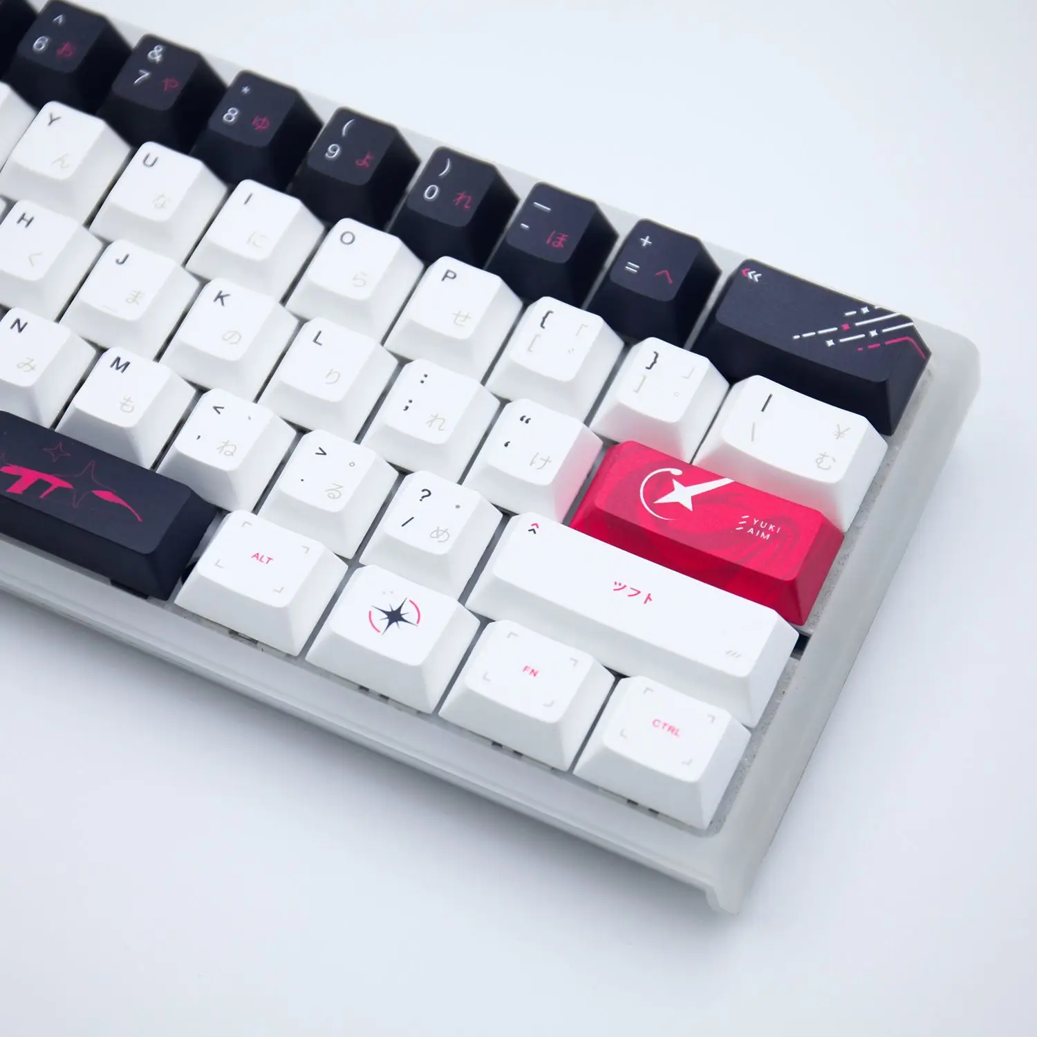 131 teclas Yuki Aim Anime Keycaps dibujos animados PBT Keycap Cherry Dye-sub Keycaps Japón tapa de llave para tapas de teclado mecánico - imagen 5