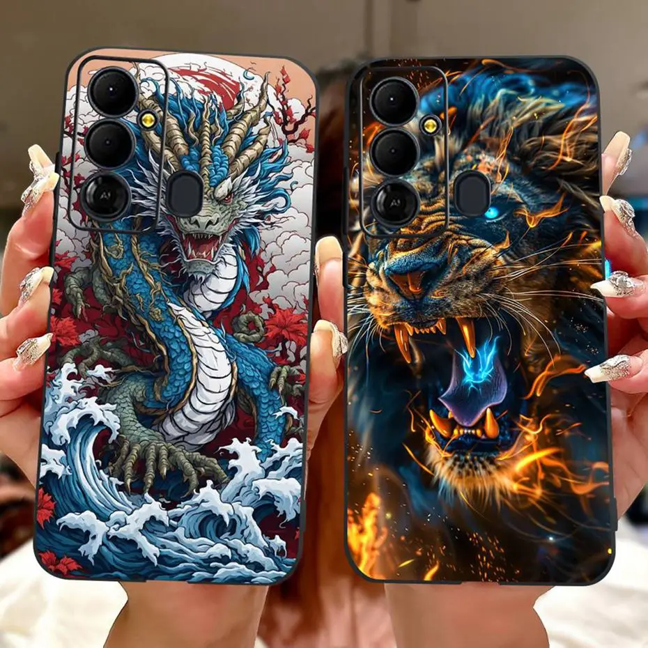 Fashion Painting Case For Tecno Pop 6 Go BE6j Soft Silicone TPU Phone Cases For Tecno Pop6 Go 6Go Covers Bumpers - imagen 3