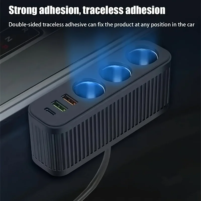 Cargador de coche USB de 120W, enchufe multifuncional 4 en 1, encendedor de cigarrillos, adaptador de corriente de carga rápida para cargador de teléfono móvil iPhone - imagen 4