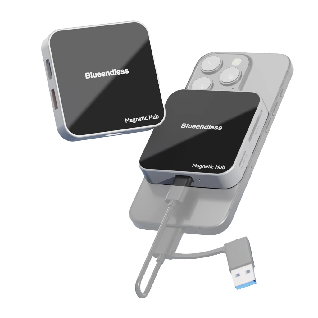 Blueendless magnético USB C Hub tipo C adaptador multipuerto acoplamiento Satation para portátil Smartphone - imagen 5