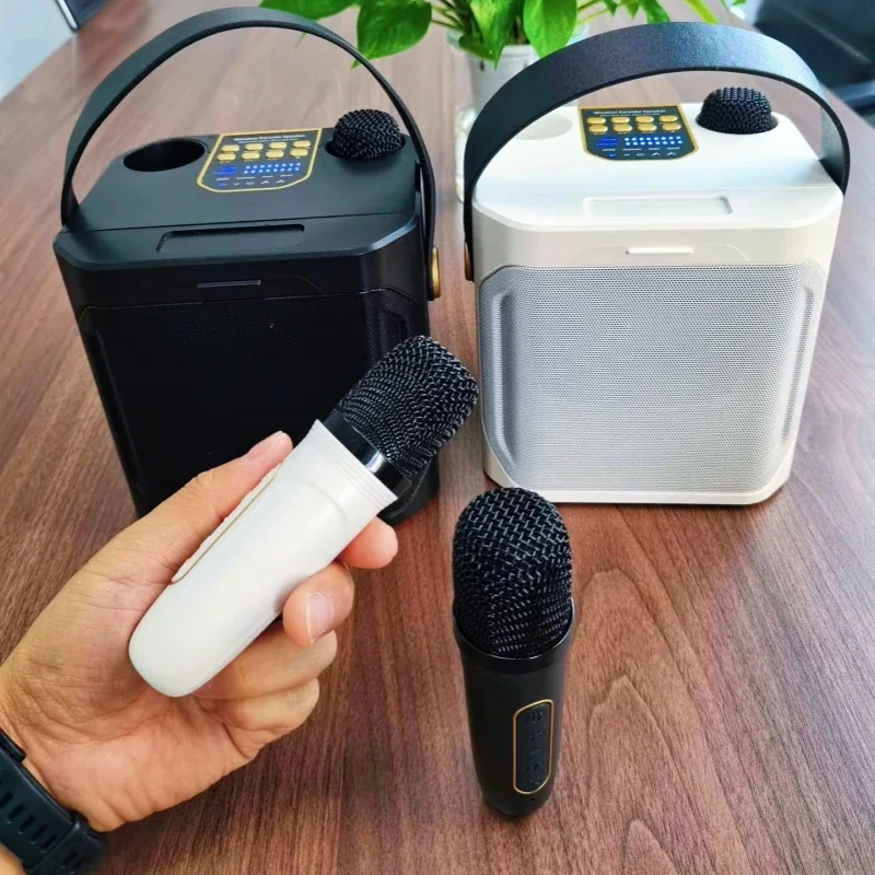 Altavoz de Karaoke inalámbrico para cantar doble con soporte para teléfono móvil, micrófono portátil, Altavoz Bluetooth, KTV al aire libre, el más nuevo - imagen 4