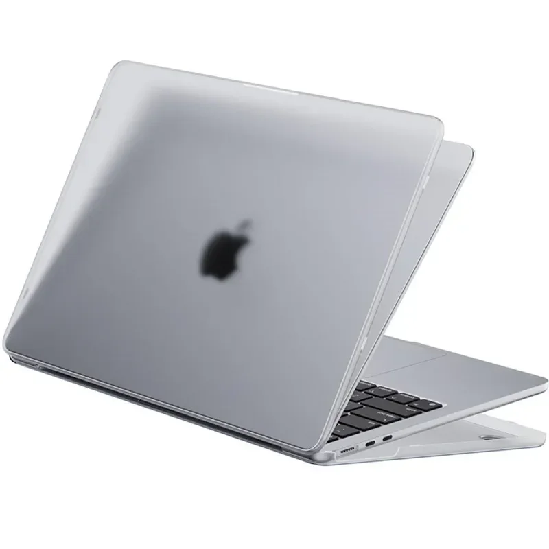 Funda transparente mate para portátil Macbook Air 13,6 M4 15 M3, cubierta esmerilada para Mac Book Pro 13 M1 M2 14 M4 16 2025, accesorios de funda