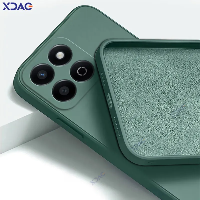 Fundas de lujo para teléfonos móviles de doble capa para Honor Play 60 Plus 5G 360, fundas traseras cuadradas suaves de silicona líquida, Coque HonorPlay60Plus - imagen 3