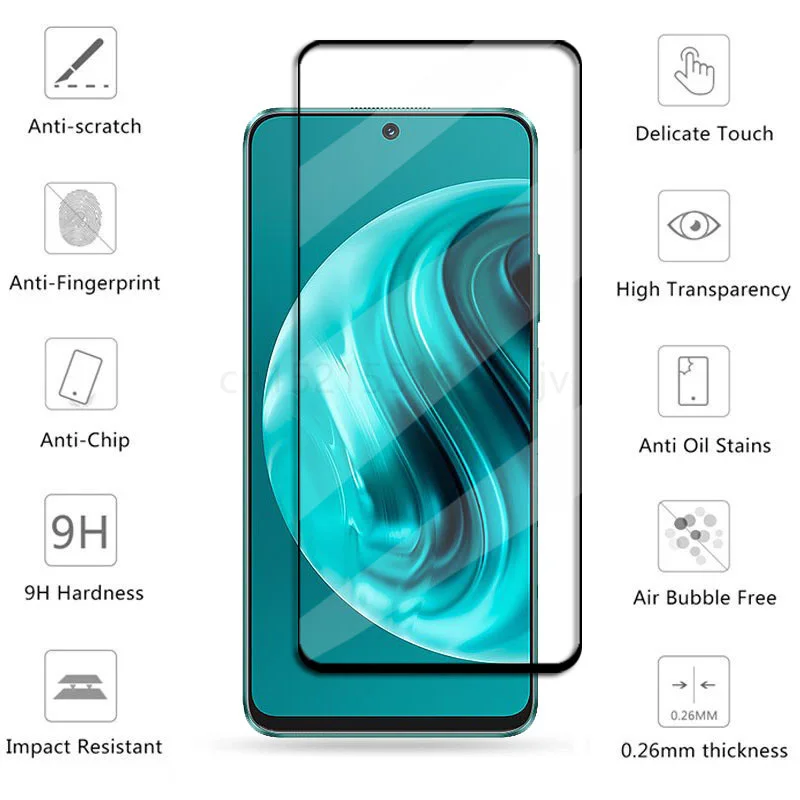 Cubierta completa de vidrio para Huawei Nova 12i, vidrio templado Nova 12i, Protector de pantalla, película protectora para lente de cámara de teléfono, Huawei Nova 12i - imagen 2