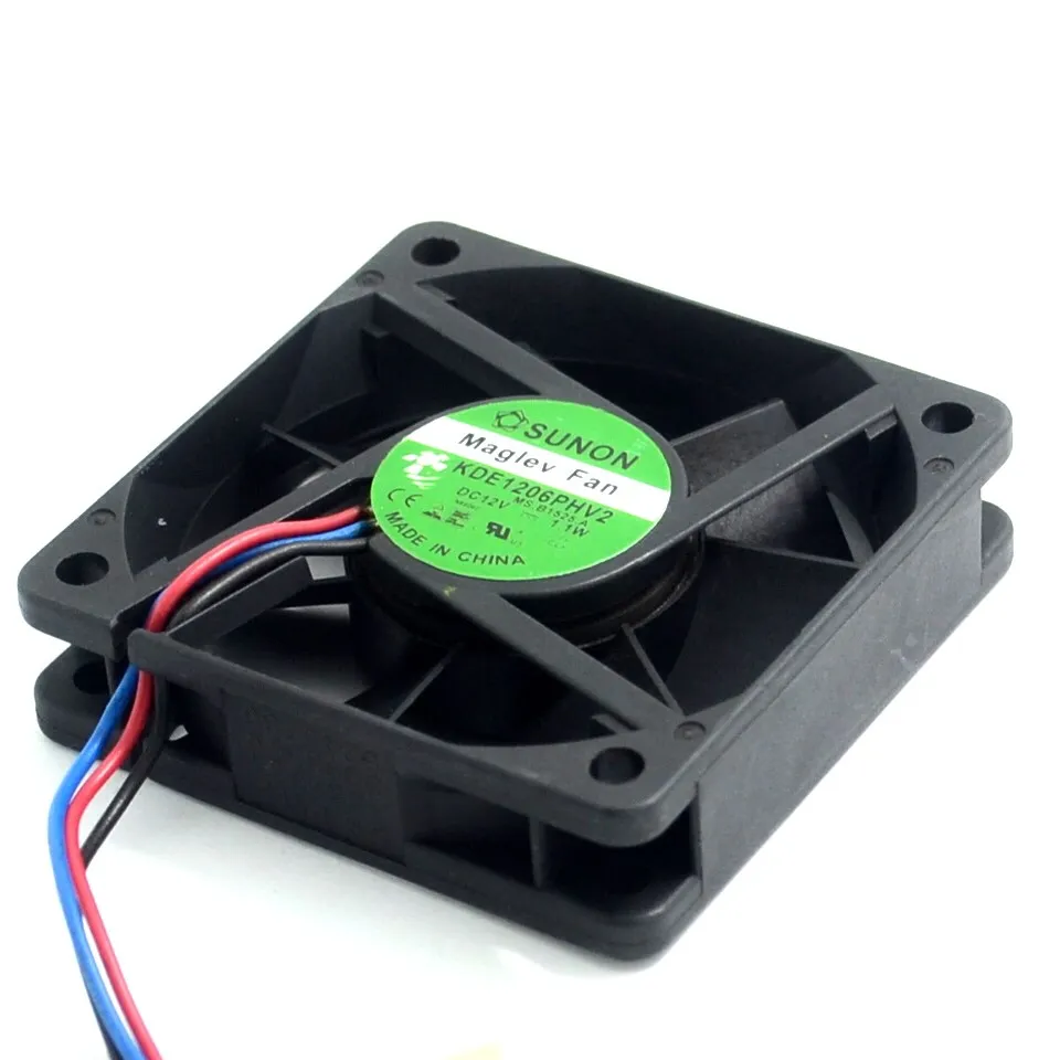 KDE1206PHV2-ventilador de refrigeración silencioso, 12V, 1,1 W, 6015, 60MM, Maglev, 60x60x15mm, para SUNON - imagen 4