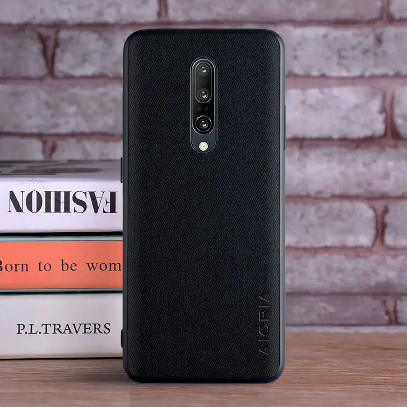Funda OnePlus 7 Pro - Cuero textil, TPU suave y protección de cámara - imagen 3