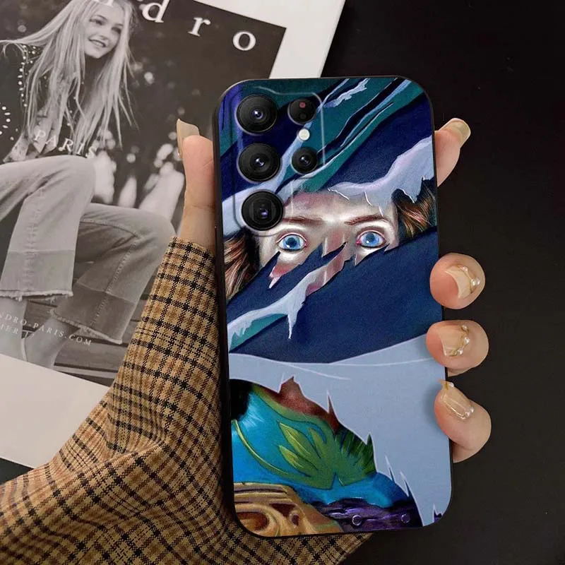 Disney Beauty Beast Belle para Samsung Galaxy S25 S24 S23 S22 S21 S20 S10 Ultra Plus FE 5G negro suave TPU funda de teléfono - imagen 3