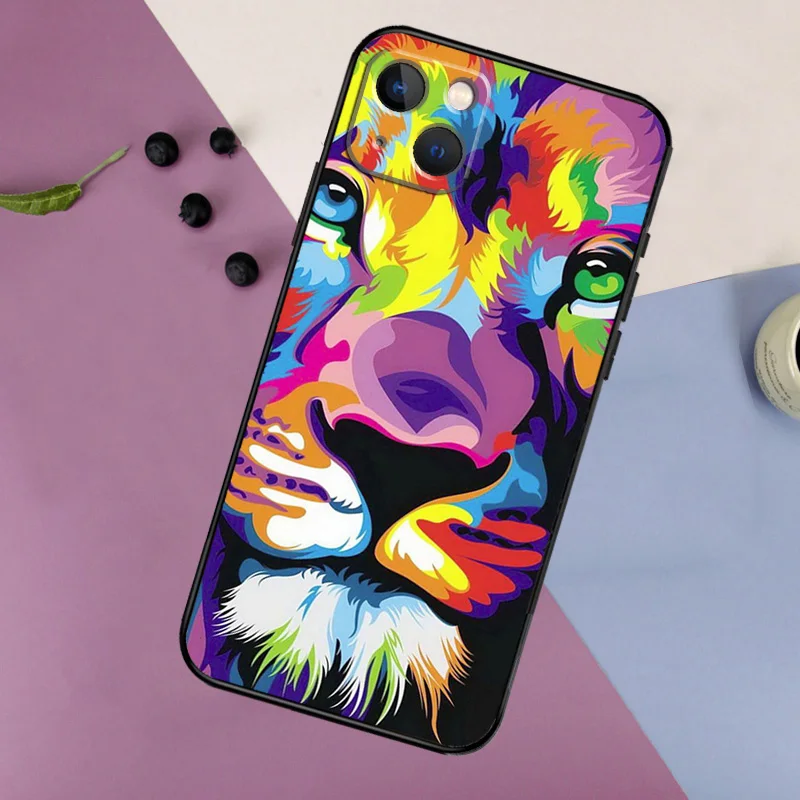 Funda de silicona colorida psicodélica Trippy Art para iPhone 17 15 14 12 11 13 Pro Max 16 Plus 12 13 Mini 16e 17 Air contraportada - imagen 4