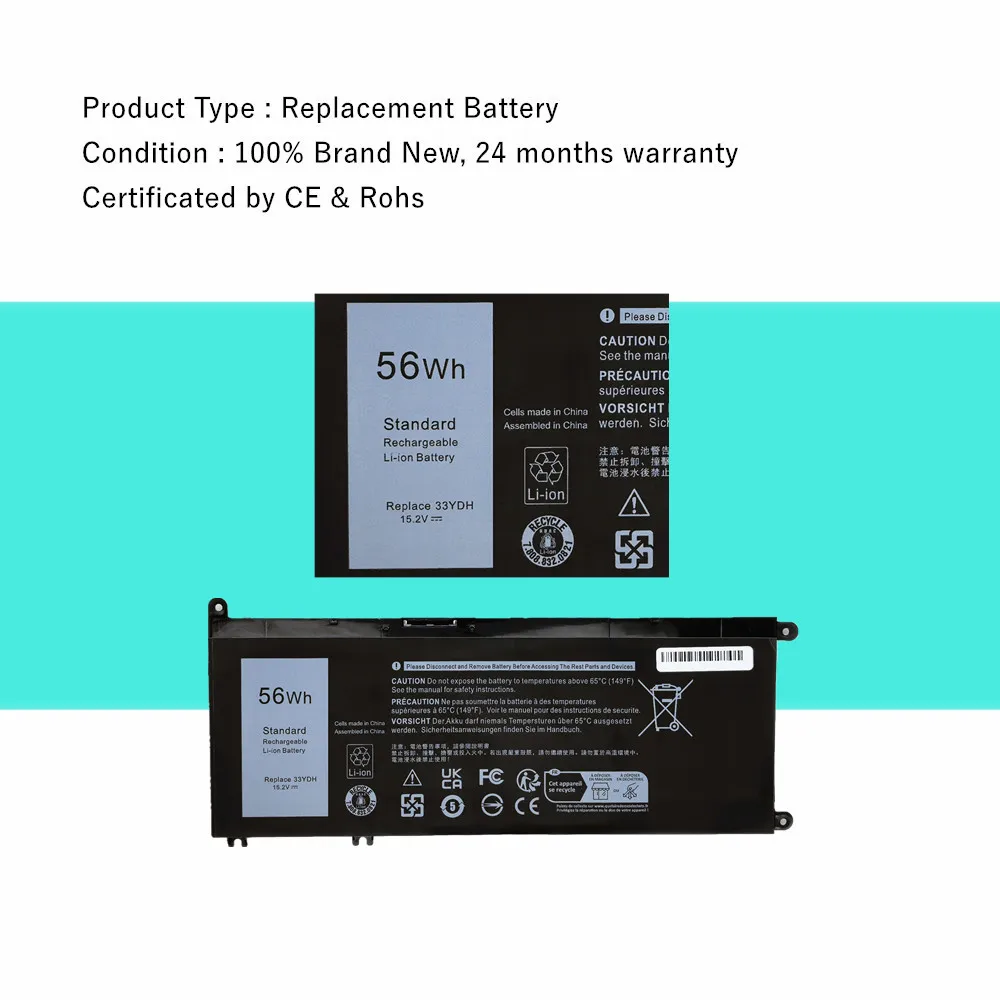 33YDH batería del ordenador portátil para Dell Inspiron 15 7577 7588 17 7000 7773 7778 7779 7786 G3 15 3579 (G3579) G7 15 7588(G7588) - imagen 2