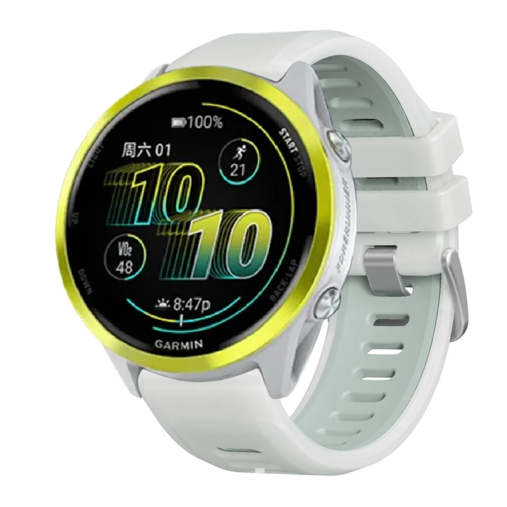 Correa de reloj oficial de 22mm para Garmin Forerunner 570 47mm 265 255 745 correa para Vivoactive 4 Venu 2 3 reemplazo de pulsera de silicona - imagen 4