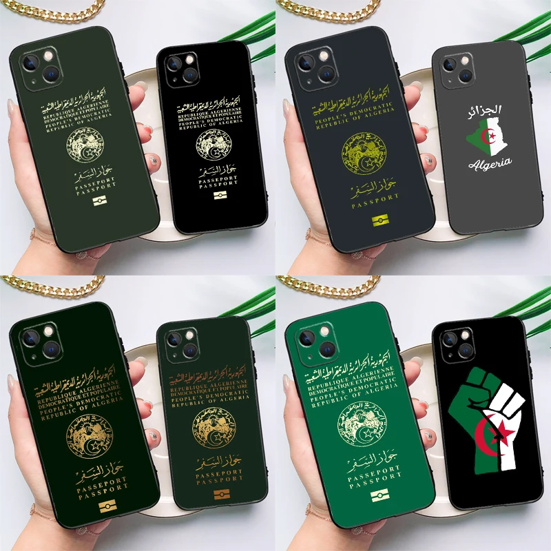 Funda para pasaporte argelino para Samsung Galaxy M15 M35 M55 M33 M21 M31 M16 M36 M56 M53 M13 M12 M32 M52 M14 M34 M54