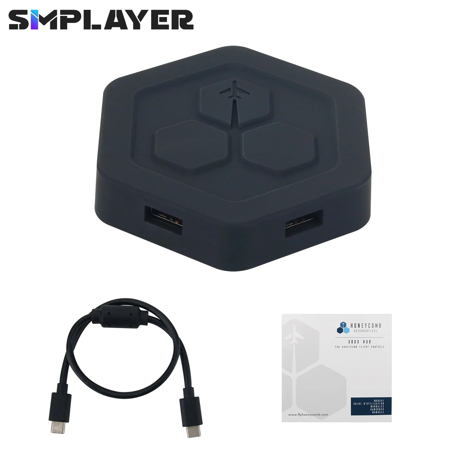 Hub compatible con Alpha Flight Control XPC para solución de simulación de vuelo y panal para XBOX