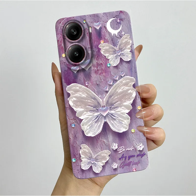 Para Poco X7 Pro funda bonita flores suave y delgada contraportada para Xiaomi Poco X7Pro PocoX7 Pro Redmi Turbo 4 5G funda PocoX7Pro Fundas - imagen 5