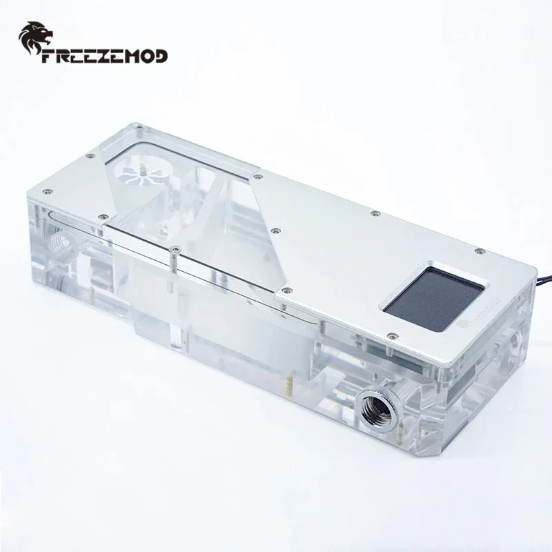FREEZEMOD AIO Reservoir tanque de agua inteligente Velocidad de flujo Hall Control RGB instalación de posición porosa 5V3pin/12V4pin sincronización aura - imagen 3