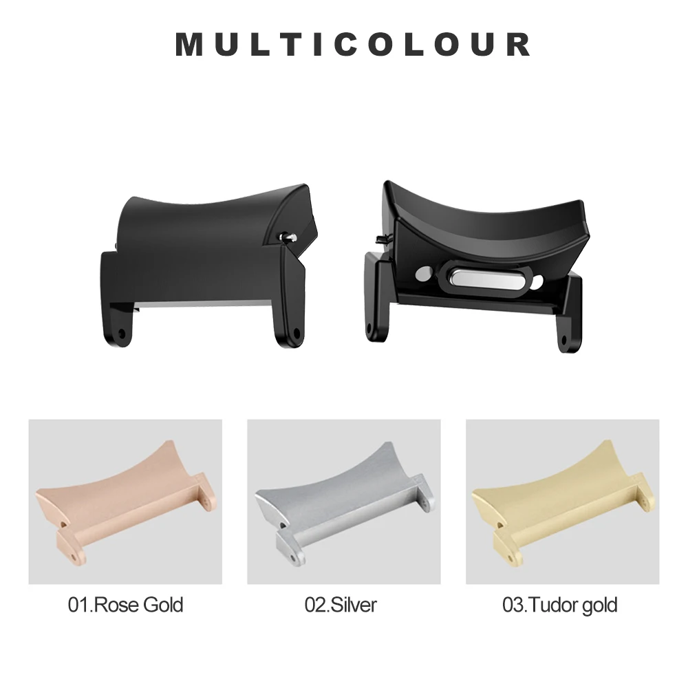 Conector de ajuste rápido para Samsung Galaxy Watch 6 5 4 40 44mm, adaptador de acero inoxidable Galaxy Watch 6Classic 43 47 42 46mm 5pro 45mm - imagen 4